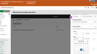 Blackboard Collaborate Ultra create session [upl. by Bradney]