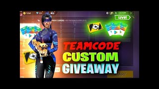 FREE FIRE LIVE CUSTOM ROOM GIVEAWAY LIVE REDEEM CODE GIVEAWAY GYANGAMINGFREEFIRELIVErggamer [upl. by Kelcie168]