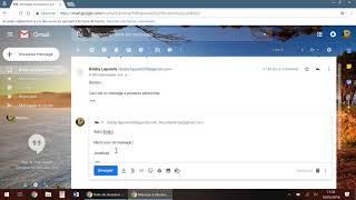 Internet amp email — Les emails avec Gmail  Répondre à tous les destinataires [upl. by Avrom225]