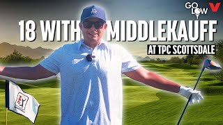 18 holes at TPC Scottsdale with John Middlekauff  Go Low Golf [upl. by Nabe]