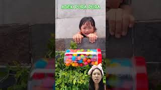 Adek pura pura shorts dubbing funny [upl. by Olra]