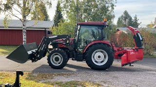 Köp Traktor med frontlastare Case IH 75A Farmall på Klaravik [upl. by Leahcimnaes302]