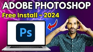 How to Install Adobe Photoshop for Free on Windows PC  Laptop✅ [upl. by Swen]