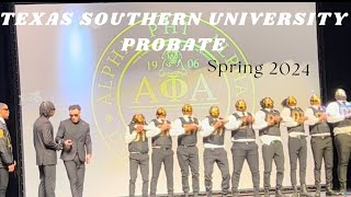 Texas Southern University Spring 2024 kappa Nupe Probate [upl. by Rednijar]