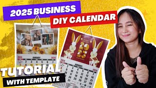 DIY Customized Calendar 2025 for Business  Free Download Template [upl. by Nehtiek]