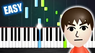 Mii Channel Theme  EASY Piano Tutorial by PlutaX [upl. by Assened]