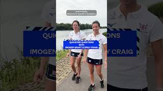 Quickfire Questions with Imogen Grant amp Emily Craig 🚣‍♀️ shorts rowing [upl. by Idnas]