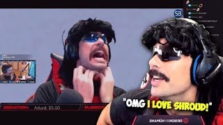 DrDisRespect Reacts to quotShroud Reacts to DrDisRespect MEGA RAGE Compilationquot 122818 [upl. by Akeit217]