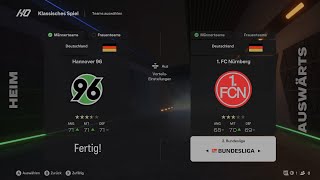 Lets Simulate FC 25 2 Bundesliga 7 Spieltag Hannover 96 VS 1 FC Nürnberg [upl. by Merlin]