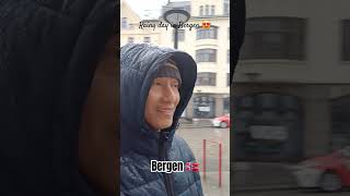 📍Bergen 🇳🇴Rainy day in Bergen travel jalanjalanvirtual visitnorway norwaytourism shortsvideo [upl. by Lerim]