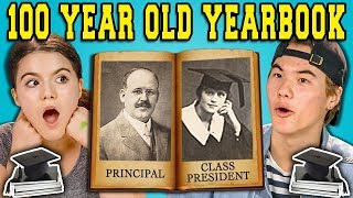 TEENS REACT TO A 100 YEAR OLD YEARBOOK [upl. by Biamonte]