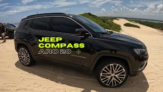 JEEP COMPASS COM RODÃO ARO 20 NAS DUNAS DE MALEMBÁ RN [upl. by Blanding339]