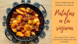 PATATAS A LA RIOJANA🥔 Guiso de Patatas con CHORIZO🤤 Gustará a toda la Familia👩‍🍳 [upl. by Alyacim65]