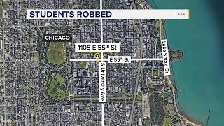 2 UChicago students robbed at gunpoint near campus police [upl. by Rubma118]