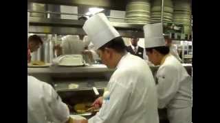 On board Cruise Ship Kosher Kitchen Galley [upl. by Chevy]