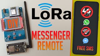 LoRa Remote Control Messenger With a 18quot TFT  Distances Up to 8km [upl. by Atinrahc]