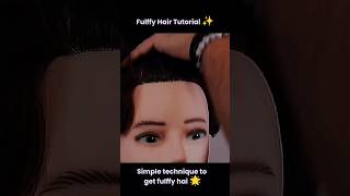 Fulffy hair tutorial 🔥 hairstyle shorts haircare haircut glowup [upl. by Hett700]