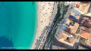 Tropea Beach Birdseye View  Calabria  Italy 2016  4K [upl. by Egroej]