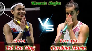 Badminton Tai Tzu Ying TPE vs ESP Carolina Marin Final Womens Singles [upl. by Yeldah]