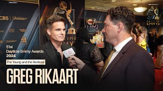 2024 Daytime Emmys Red Carpet Greg Rikaart Young and The Restless [upl. by Jacenta]