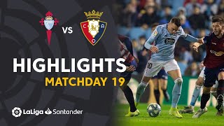 Highlights RC Celta vs CA Osasuna 11 [upl. by Naamana]