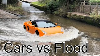 Rufford Ford  Vehicles vs Flooded Ford Compilation [upl. by Edobalo]