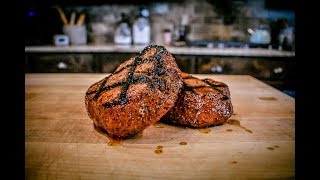 Grilled Filet Mignon on a Pellet Grill [upl. by Ainevuol]