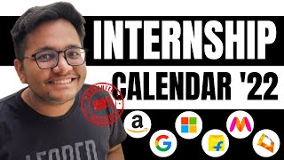 Internship Calendar ‘22  Which Company hires for Internship OFFCAMPUS  Amazon  Microsoft  Google [upl. by Graham]