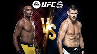 UFC ANDERSON SILVA VS MICHAEL BISPING MAIN EVENT FIGHT ON LEGENDARY DIFFICULTY [upl. by Airbas]