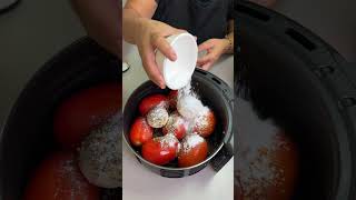 Coloquei TOMATES na AIR FRYER e fiz o famoso molho de restaurante shorts [upl. by Llenyl]