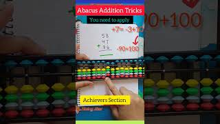 Abacus Addition Tricks that you need to apply maths abacusmentalmath addition [upl. by Birkle]