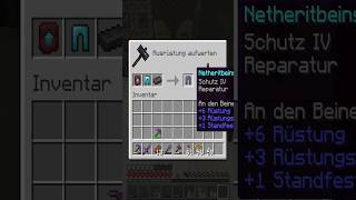 Minecraft Netherite Rüstung Craften [upl. by Senaj]