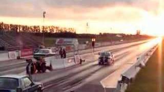 11 sec tripowered gto 5 speed VS nitrous mustang [upl. by Ida]