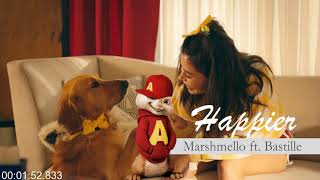 Happier LYRICS  Marshmello ft Bastille CHIPMUNK [upl. by Ecinahc]