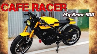 Cafe Racer Honda Bros400 custom motorcycle [upl. by Trofmoc]