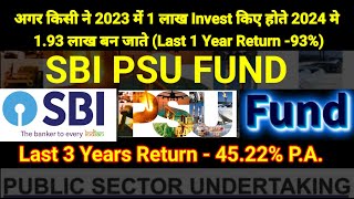 SBI PSU MUTUAL FUND  Public Sector Undertakings  Thematic Mutual Fund  SBI Banks  SBI MF  Govt [upl. by Peyton]