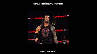 drew mcintyre vs roman reigns short video  drew Mcintyre challenge with roman reigns wwe [upl. by Hsetim]