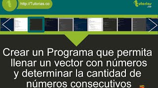 arreglos – pseudocodigo cantidad de numeros consecutivos [upl. by Atalaya]