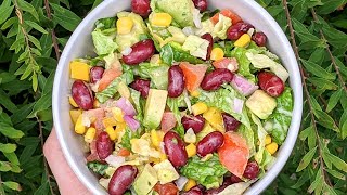 Salade Mexicaine  La MEILLEURE VINAIGRETTE pour les salades [upl. by Getraer]