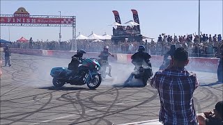 Concrete Cowboys Stunt Show at Roland Sands Design Moto Beach Classic 2023 [upl. by Ecirtak869]