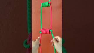 How to tying rope ladder knot rope knot 201 [upl. by Wylen135]