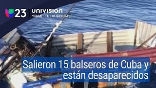 Éxodo de balseros cubanos 15 salieron de la isla y están desaparecidos [upl. by Nnaylime]