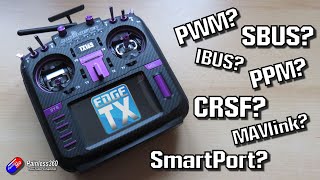 RC Protocols Explained Simply PWM PPM SBUS CRSF MAVLINK SmartPort and others [upl. by Sokim]