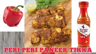 How to make peri peri paneer tikka  peri peri sauce recipe [upl. by Brenk]