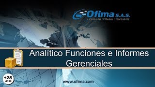 Analitico Funciones e Informes Gerenciales [upl. by Vershen]