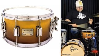 Caixa Odery Eyedentity Maple Imbuia Fade 12x65quot snare sound check [upl. by Nywles]