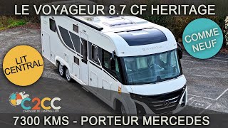 Présentation LE VOYAGEUR 87 CF HERITAGE MERCEDES 170 CVBVA  199900€  DISPONIBLE [upl. by Valerlan]