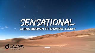 Chris Brown Ft Davido amp Lojay  Sensational Lyrics Video [upl. by Yrkcaz]