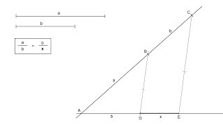 Tercera proporcional de dos segmentos [upl. by Ahsinoj815]