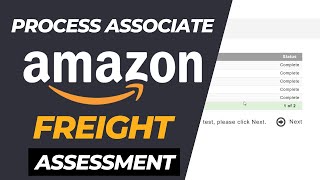 Process Associate Amazon Freight Assessment Test  Amazon Interview Questions And Answers 2024 [upl. by Bilat]